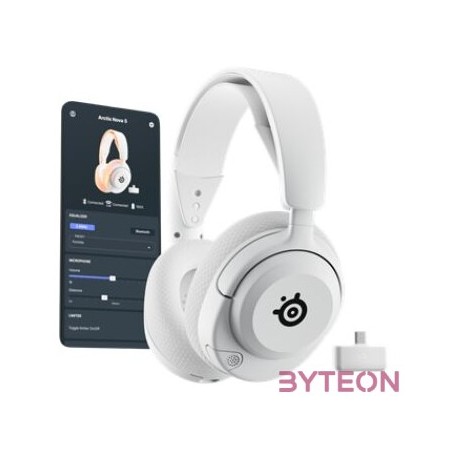 Steelseries Arctis Nova 5 Wireless Bluetooth Gaming Headset White