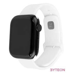 FIXED szilikon óraszíj Apple Watch 42,44,45mm-es okosórákhoz, fehér, FIXSST2-434-WH