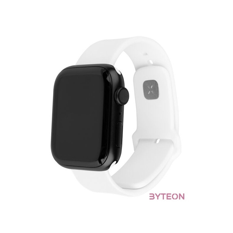 FIXED szilikon óraszíj Apple Watch 42,44,45mm-es okosórákhoz, fehér, FIXSST2-434-WH