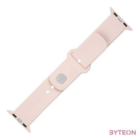 FIXED Sporty szilikon szíj az Apple Watch 42,44,45mm-es okosórákhoz, pink