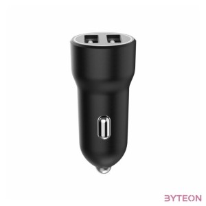 Gembird 2-Port USB Car Charger 3.1A Black