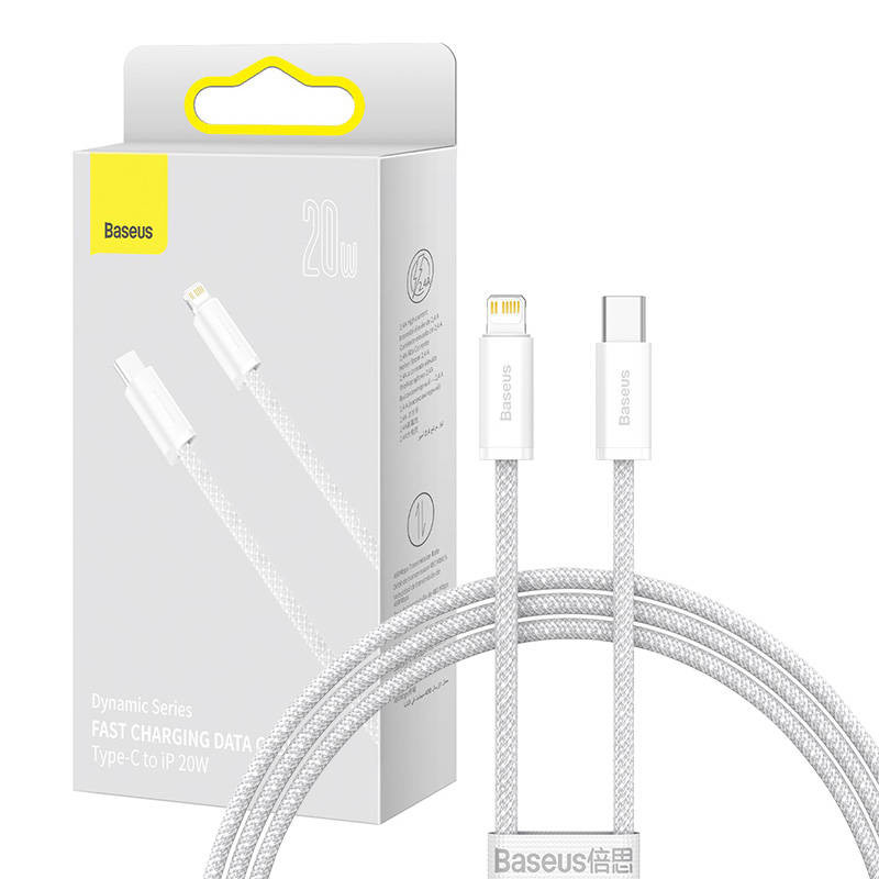 Baseus Dynamic USB-C cable for Lightning, 20W, 1m (white)