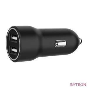 Gembird 2-Port USB Car Charger 3.1A Black