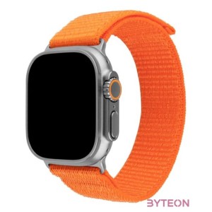 FIXED nylon sportos óraszíj Apple Watch Ultra 49mm-es okosórához, narancssárga FIXNST2-1029-OR
