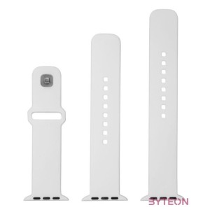 FIXED szilikon óraszíj Apple Watch 42,44,45mm-es okosórákhoz, fehér, FIXSST2-434-WH