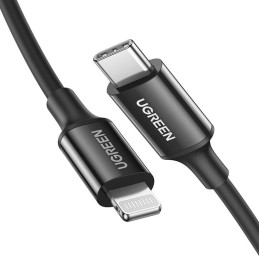 UGREEN US171 USB-C to Lightning Cable, 36W, 2m (black)