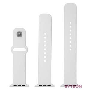 FIXED szilikon óraszíj Apple Watch 42,44,45mm-es okosórákhoz, fehér, FIXSST2-434-WH