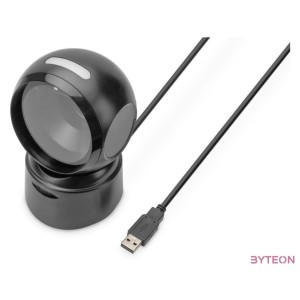Digitus 2D Desktop USB Barcode Vonalkódolvasó Black