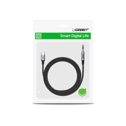 USB-C kábel UGREEN CM450 - 3.5 mm AUX mini jack, 1m (fekete)