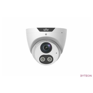 Uniview Prime-I 8MP Tri-Guard turret dómkamera, 4mm fix objektívvel, mikrofonnal és hangszóróval