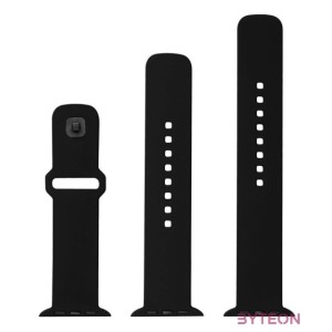 FIXED szilikon sportos óraszíj Apple Watch 38,40,41mm-es okosórákhoz, fekete