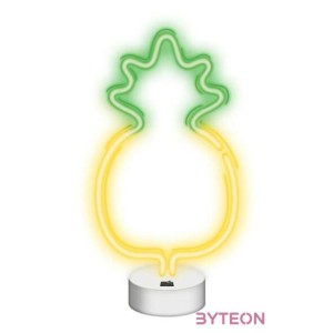 NEOLIA LED dekorációs ámpa ANANÁSZ, 22 lumen, ki,be kapcsoló, USB vagy 3xAA 1,5V, 1,5m kábel,