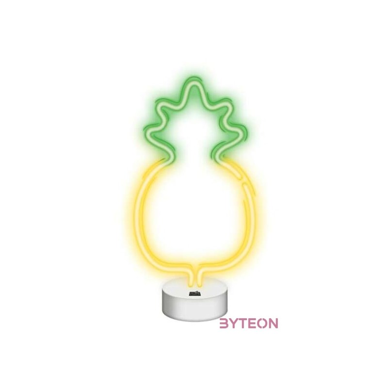 NEOLIA LED dekorációs ámpa ANANÁSZ, 22 lumen, ki,be kapcsoló, USB vagy 3xAA 1,5V, 1,5m kábel,