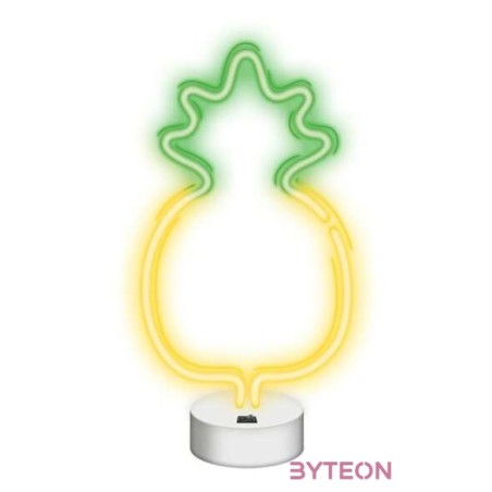 NEOLIA LED dekorációs ámpa ANANÁSZ, 22 lumen, ki,be kapcsoló, USB vagy 3xAA 1,5V, 1,5m kábel,