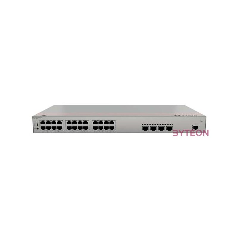 Huawei eKit Switch 24x1000Mbps (400W POE)  4x10GE (SFP)  1konzol port, iStack, Rackes - S310-24P4X