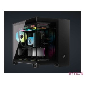 CORSAIR Ház 2500X, Tápegység nélkül, Edzett Üveg, fekete