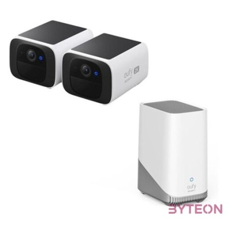 ANKER EUFY Kamera, SoloCam S220  HomeBase 3, 2K, Beépített Napelem, AI arcfelismerés, WiFi-s, kültéri - E8134328