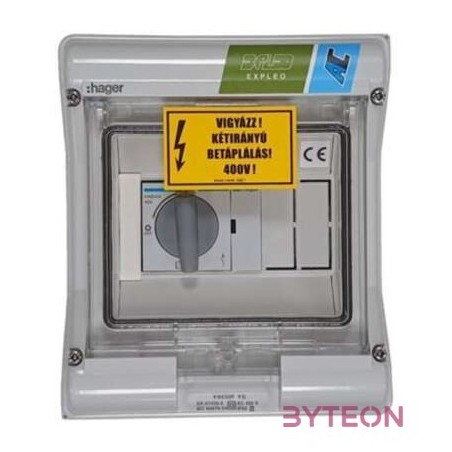 Hager AC leválasztó doboz 3 fázis, 32A