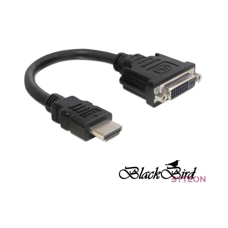 BLACKBIRD Átalakító HDMI-A male to DVI 245 female, 20cm