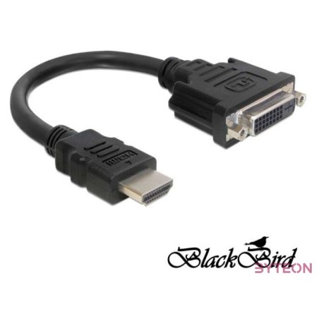 BLACKBIRD Átalakító HDMI-A male to DVI 245 female, 20cm