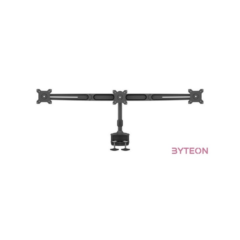 MULTIBRACKETS Asztali konzol (3 képernyős rögzítőkar), M VESA Desktopmount Triple Desk Clamp 15-24 (max.VESA100x100mm)
