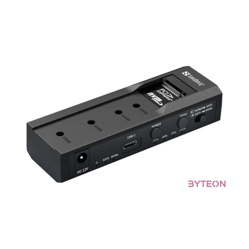 SANDBERG USB dokkoló, USB 3.2 Cloner and Dock for M2  NVMe  SATA