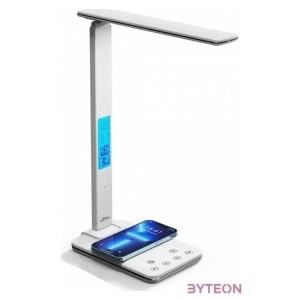 MEDIA-TECH Asztali Lámpa LEDITOU indukciós töltővel fehér