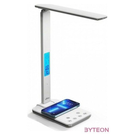 MEDIA-TECH Asztali Lámpa LEDITOU indukciós töltővel fehér