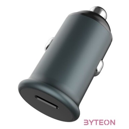 COLORWAY Autós töltő, CW-CHA028PD-GR, 1USB (Power Delivery Port USB Type-C (20W) szürke