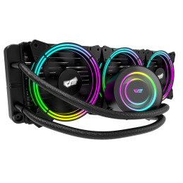 Darkflash TR360 PC vízhűtő AiO RGB 3x 120x120 (fekete)