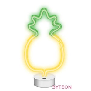 NEOLIA LED dekorációs ámpa ANANÁSZ, 22 lumen, ki,be kapcsoló, USB vagy 3xAA 1,5V, 1,5m kábel,