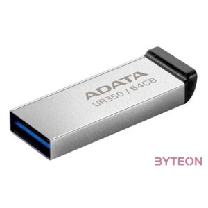 ADATA Pendrive 64GB, UR350 USB 3.2, fémházas, fekete
