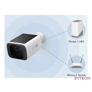 ANKER EUFY Kamera, SoloCam S220  HomeBase 3, 2K, Beépített Napelem, AI arcfelismerés, WiFi-s, kültéri - E8134328