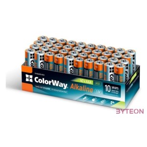 COLORWAY AAA alkáli elem, (40 darab)