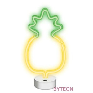 NEOLIA LED dekorációs ámpa ANANÁSZ, 22 lumen, ki,be kapcsoló, USB vagy 3xAA 1,5V, 1,5m kábel,