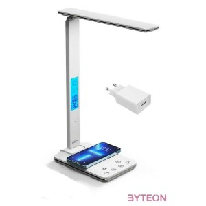 MEDIA-TECH Asztali Lámpa LEDITOU indukciós töltővel fehér