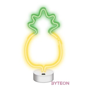 NEOLIA LED dekorációs ámpa ANANÁSZ, 22 lumen, ki,be kapcsoló, USB vagy 3xAA 1,5V, 1,5m kábel,