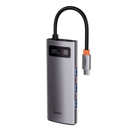 Baseus adapter 5 az 1-ben USB-C hub 3x USB 3.0 + HDMI + USB-C PD