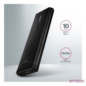 AXAGON EEM2-UB2 USB-C 3.2 Gen 2 NVMe M.2 box Black