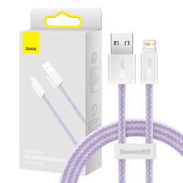 USB-kábel a Lightning Baseus Dynamic, 2,4A, 1m (violet)