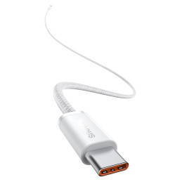 Baseus USB-C-USB-C kábel, 100 W, 1 m (fehér)