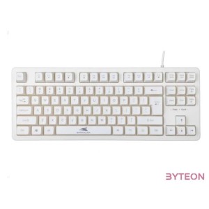 Baracuda W029919 KRILL-W, BGK-001114W fehér gamer billentyűzet, angol