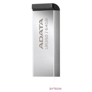 ADATA Pendrive 64GB, UR350 USB 3.2, fémházas, fekete