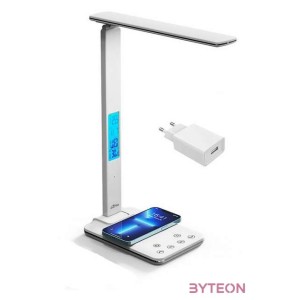 MEDIA-TECH Asztali Lámpa LEDITOU indukciós töltővel fehér