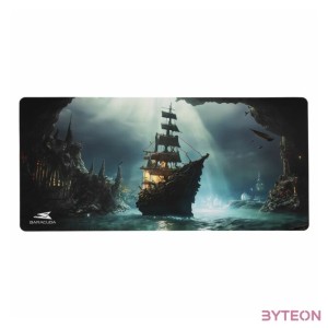 BARACUDA GHOSTSHIP, BGMP-02 gamer szövet egérpad 750x350mm