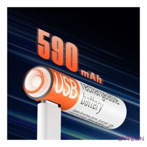 COLORWAY AAA újratölhető elem, USB-C 590 mAh 1.5B (Li-Polymer) (2pc.)