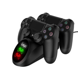 iPega PG-9180 Kettős dokkolóállomás a játékvezérlő a PS4 (fekete)