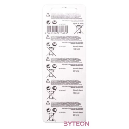 MAXELL Gombelem CR1632, 5db,csomag