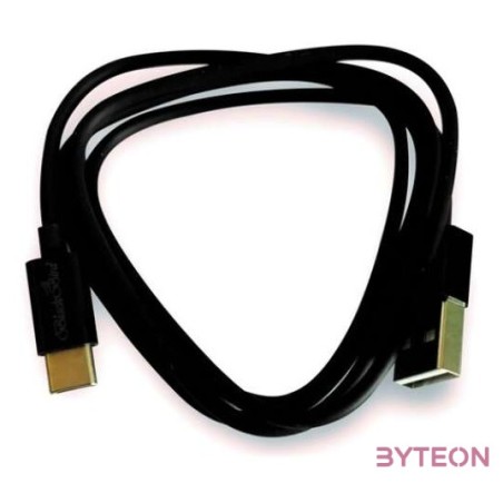BLACKBIRD Type-C USB Adatkábel 1m, Fekete (Gyári kivitel)