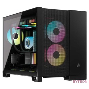 CORSAIR Ház 2500D AIRFLOW, Tápegység nélkül, Edzett Üveg, fekete